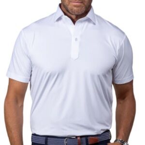 Collars & Co. Featherweight Flex Polo - White M